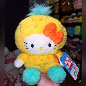 NWT Hello Kitty In Pineapple Bumbumz By Russ 7.5" Bumz